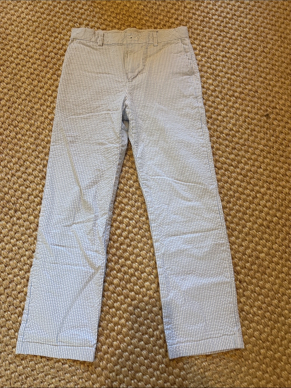 Vineyard Vines Blue and White Striped Seersucker Kids Pants like new not worn